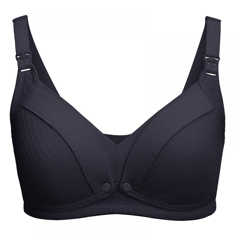 Lataly Reggiseno Allattamento E Sonno Senza Ferretto - Confezione 5 Colori (Bianco E Nero), Taglia S
