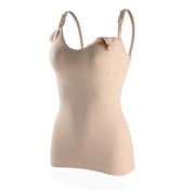 POSECA Maternity Nursing Tank Tops for Breastfeeding, Women's Nursing Camisoles with Built in Bra, Pregnancy Sleep Bra 1-Pack Beige L
