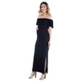 thumbnail image 1 of Maternity Off the Shoulder Side Slit Maxi Dress, 1 of 5