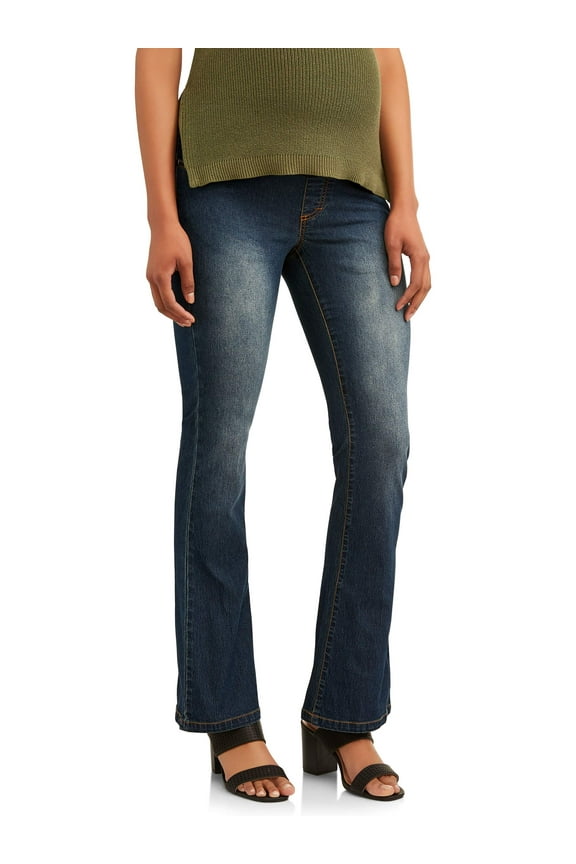 Maternity Oh! Mamma Flared Jean with Full Panel (Available in Multiple Colors)