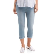 Maternity Oh! Mamma Jeans with Full Panel and Rolled Cuff (Available in Plus Sizes)