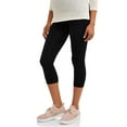 thumbnail image 1 of Maternity Oh! Mamma Legging Capris with Full Panel (Available in Plus Sizes), 1 of 4