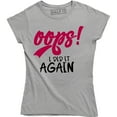 thumbnail image 1 of Maternity Oops I Did It Again Funny Cute Mom Cool Mother Edgy Pregnancy Tee, 1 of 4