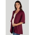 thumbnail image 1 of Maternity Open Front Elbow Sleeve Cardigan, 1 of 9