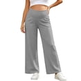 thumbnail image 1 of Maternity Over Belly Straight Leg Jeans, Full Length Elastic Waist Breathable, Casual Pregnancy Denim Pants Gray Xl, 1 of 7