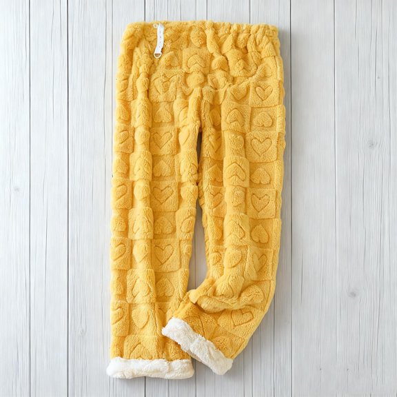 Maternity Pajama Pants Plush Fleece Adjustable Belly Elastic Waist Sleepwear Winter Thickned Thermal Cozy Pregnancy Fuzzy Lounge Pants