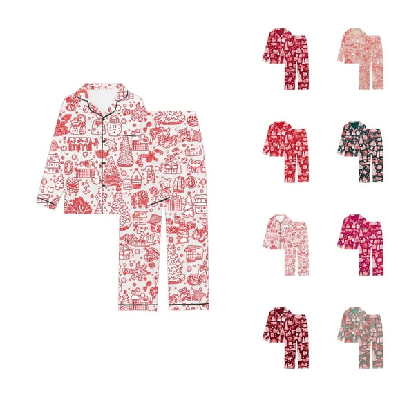 Maternity Pajama Sets – Nursing Lounge Sets for Women, Comfortable Sleepwear for Expecting Moms Printed Women's Long Sleeved Pajamas Pajamas
