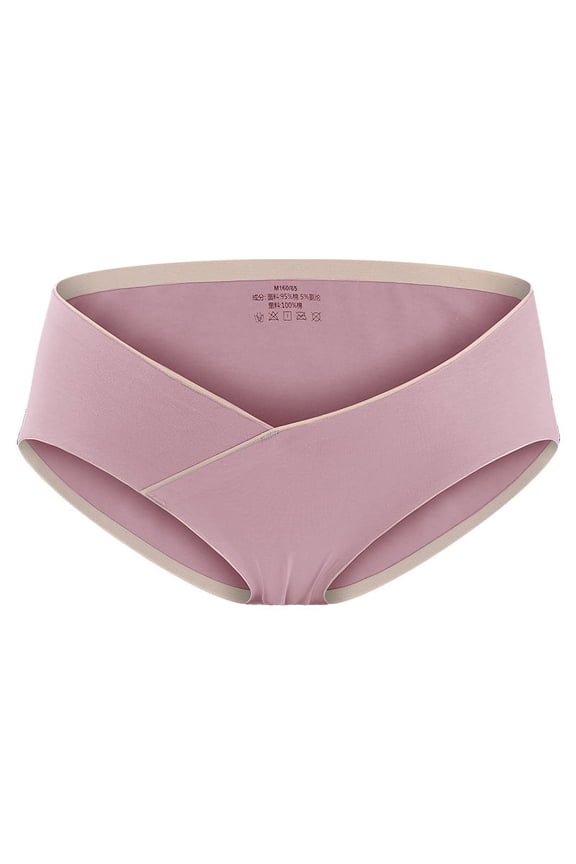 Seamless Maternity Panties Pink 1Pack Xl 15.3x8.7x0.08In