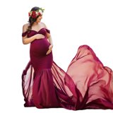 Furing Layout Pln Maternity Photography Dress in Soft Acrylic Fabric for Breathability ...