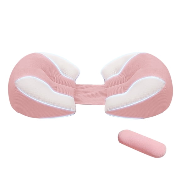 Maternity Pillow for Pregnant Women Polyester W Shaped Comfort Support Side Sleeping Back Pain Soft Machine Washable