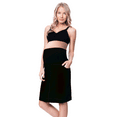 thumbnail image 1 of Maternity Pregnant Denim Skirt with Pregnancy Jersey Panel (M Black), 1 of 1