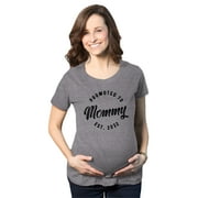 Maternity Promoted To Mommy 2023 & 2022 Pregnancy Tshirt Funny New Baby Graphic Tee