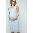 thumbnail image 1 of Maternity Ribbed Knit Flutter Sleeve Dress, 1 of 1