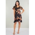 thumbnail image 1 of Maternity Ruffle Dress with Butterfly Sleeves and Adjustable Belt, 1 of 4