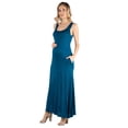 thumbnail image 1 of Maternity Scoop Neck Sleeveless Pocket Maxi Dress, 1 of 5