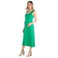 thumbnail image 1 of Maternity Scoop Neck Sleeveless Racerback Maxi Dress, 1 of 6