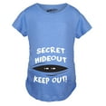 thumbnail image 1 of Maternity Secret Hideout Baby Peeking Maternity Shirt Funny Pregnancy Shirts, 1 of 6