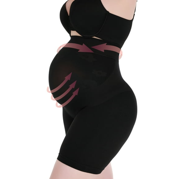 Maternity Shapewear for Dresses Women's Over Bump Pregnancy Shorts Seamless Underwear Prevent Chaffing