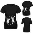 thumbnail image 1 of Maternity Shirts Short Sleeve Funny Print Summer Pregnancy Tees Slim Stretch Soft Comfy Plus Size Casual Nursing Tops, 1 of 6