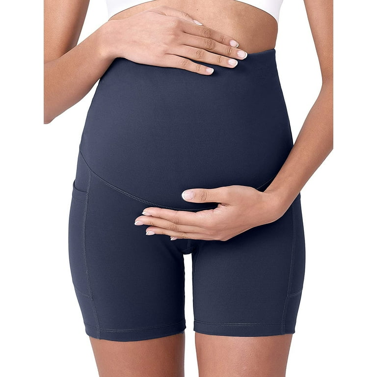 Maternity Shorts For Pregnant Women High Elasticity Ice Silk Cool Shorts  Breathable Pregnancy Mom Shorts 