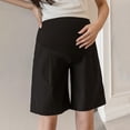 thumbnail image 1 of Maternity Shorts,Maternity Shorts for Women Over The Belly Comfy Summer Loose Adjustable Pregnancy Bermuda Shorts with Pockets, 1 of 5
