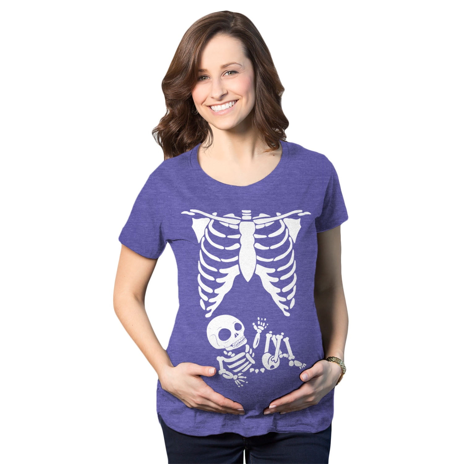 Maternity Halloween Tank Top Pregnant Skeleton With Baby Ribcage Xray
