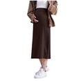 thumbnail image 1 of Maternity Skirt for Women Over The Belly High Waisted Solid Stretchy Pregnancy Pencil Skirts, 1 of 4
