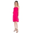 thumbnail image 1 of Maternity Strapless Pleated Empire Waist Mini Dress, 1 of 5