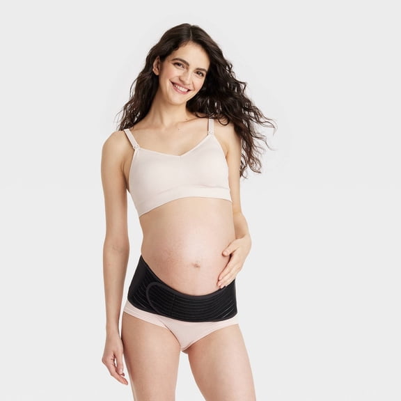 Maternity Support Belt - Isabel Maternity Black L/XL: Under Belly Back Support