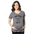 thumbnail image 1 of Maternity The Baby Made Me Eat It Funny Announcement Graphic Pregnancy T Shirt, 1 of 7