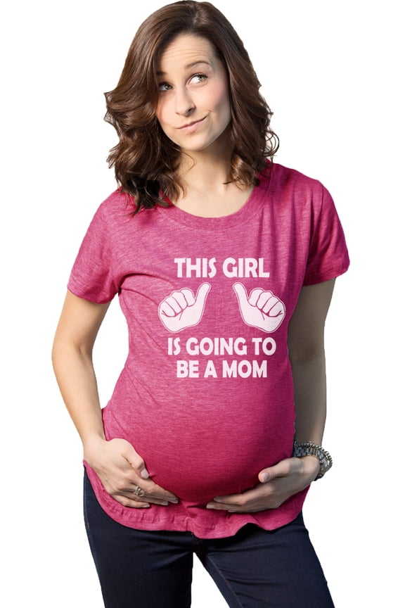Maternity This Girl Is Going to be a Mom Shirt Cute New Baby Announcement Tee