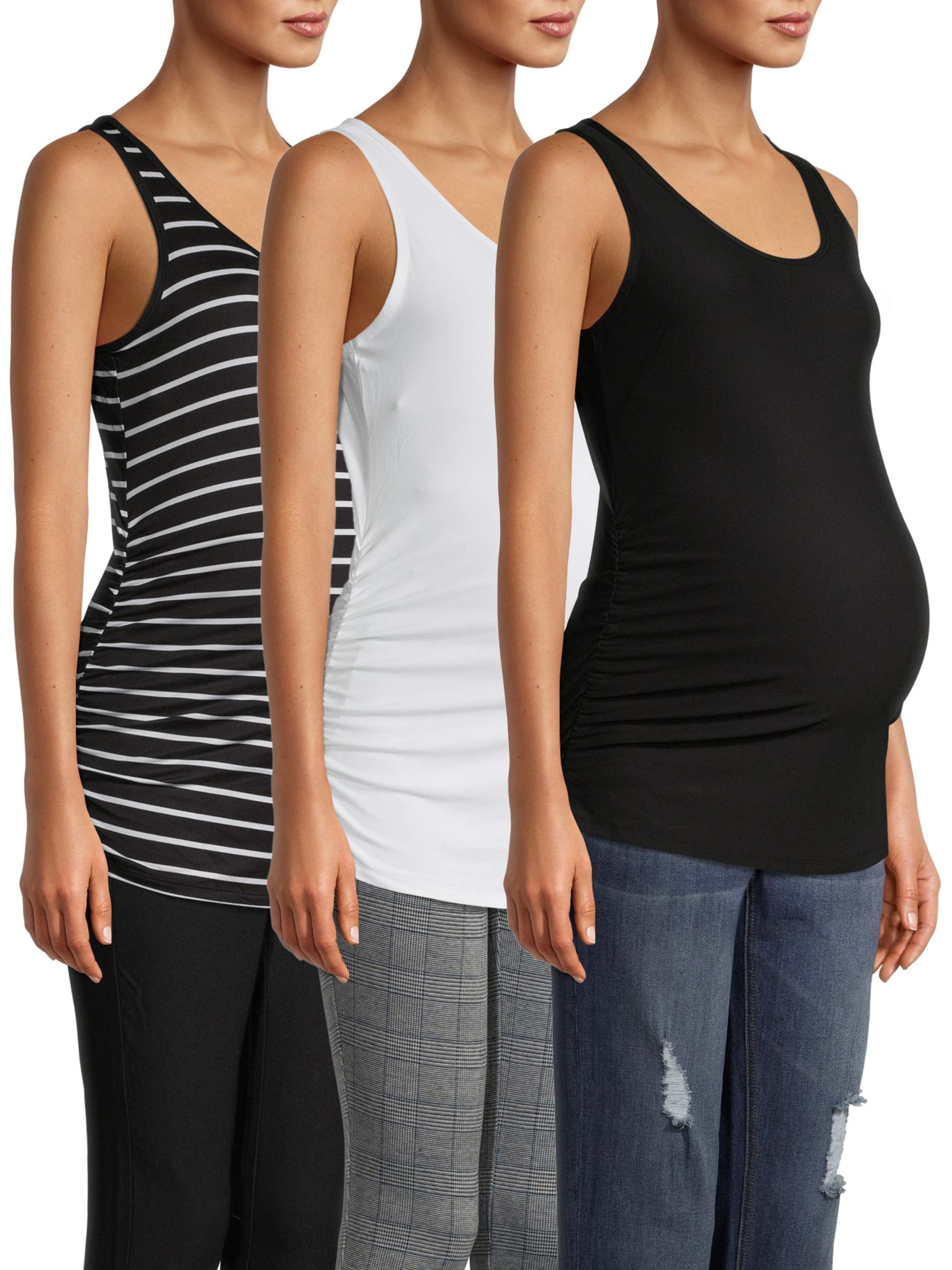 Maternity Time and Tru Tank Tops, 3-Pack - Walmart.com