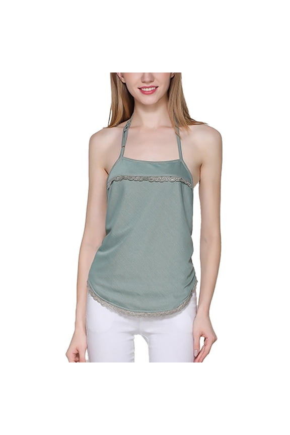 Maternity Tops Anti-Radiation Clothes Pregnant Apron Belly Band Nano Silver Fiber Tank - Green grey