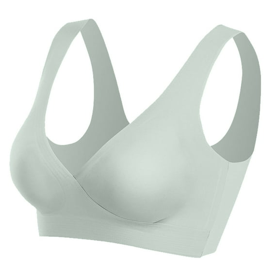 Maternity Underwear Lactation Bra Cross Style No Underwire Bra Maternal Sleep Bra - Mint green