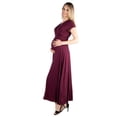 thumbnail image 1 of Maternity V Neck Empire Waist Maxi Dress, 1 of 6