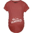 thumbnail image 1 of Maternity We're Hungry Funny Baby Bump Pregnancy Announcement T shirt, 1 of 6