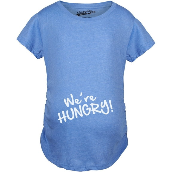 Maternity We're Hungry Funny Baby Bump Pregnancy Announcement T shirt