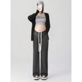 thumbnail image 1 of Maternity Wide Leg Pants - Soft Straight Leg Trousers for Outdoor, Spring and Autumn Pregnancy Clothes, 1 of 9