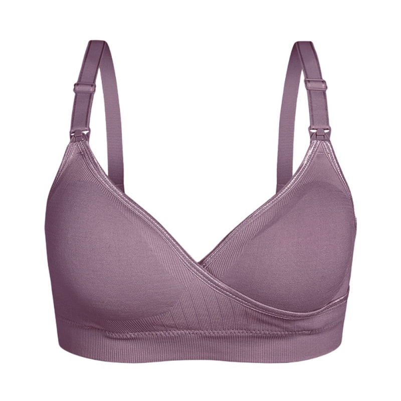 Maternity Wirefree Nursing Bra With Padded Cups Nursing Bras for Breastfeeding Women Maternity