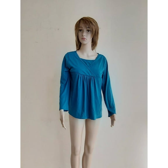Maternity Women´s Blouse Size L Teal