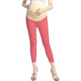 thumbnail image 1 of Maternity Women's Cropped Jeggings - Coral XS, 1 of 3