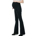 thumbnail image 1 of Maternity Women's Flare Leg Denim Jeans - Black/Blue 28, 1 of 4