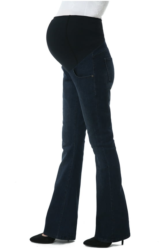 Maternity Women's Flare Leg Denim Jeans - Dark Indigo 26