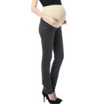 thumbnail image 1 of Maternity Women's Straight Leg Denim Jeans - Gray 25, 1 of 4