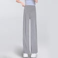 thumbnail image 1 of Maternity Work Pants High Waisted Straight Leg with Belly Support for Pregnancy Comfort, 1 of 3