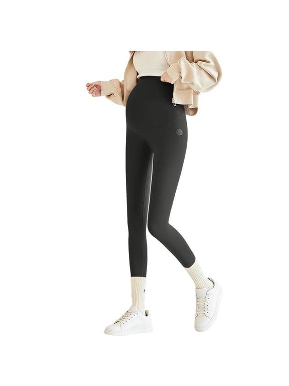 Maternity Yoga Pants for Women Over Belly Support Studio Workout Running Pilates Daily Training Summer Pregnancy Activewear Smooth Support Smooth Waistband