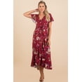 thumbnail image 1 of Maternity and Nursing Butterfly Sleeve Dress with Ruffles, 1 of 4
