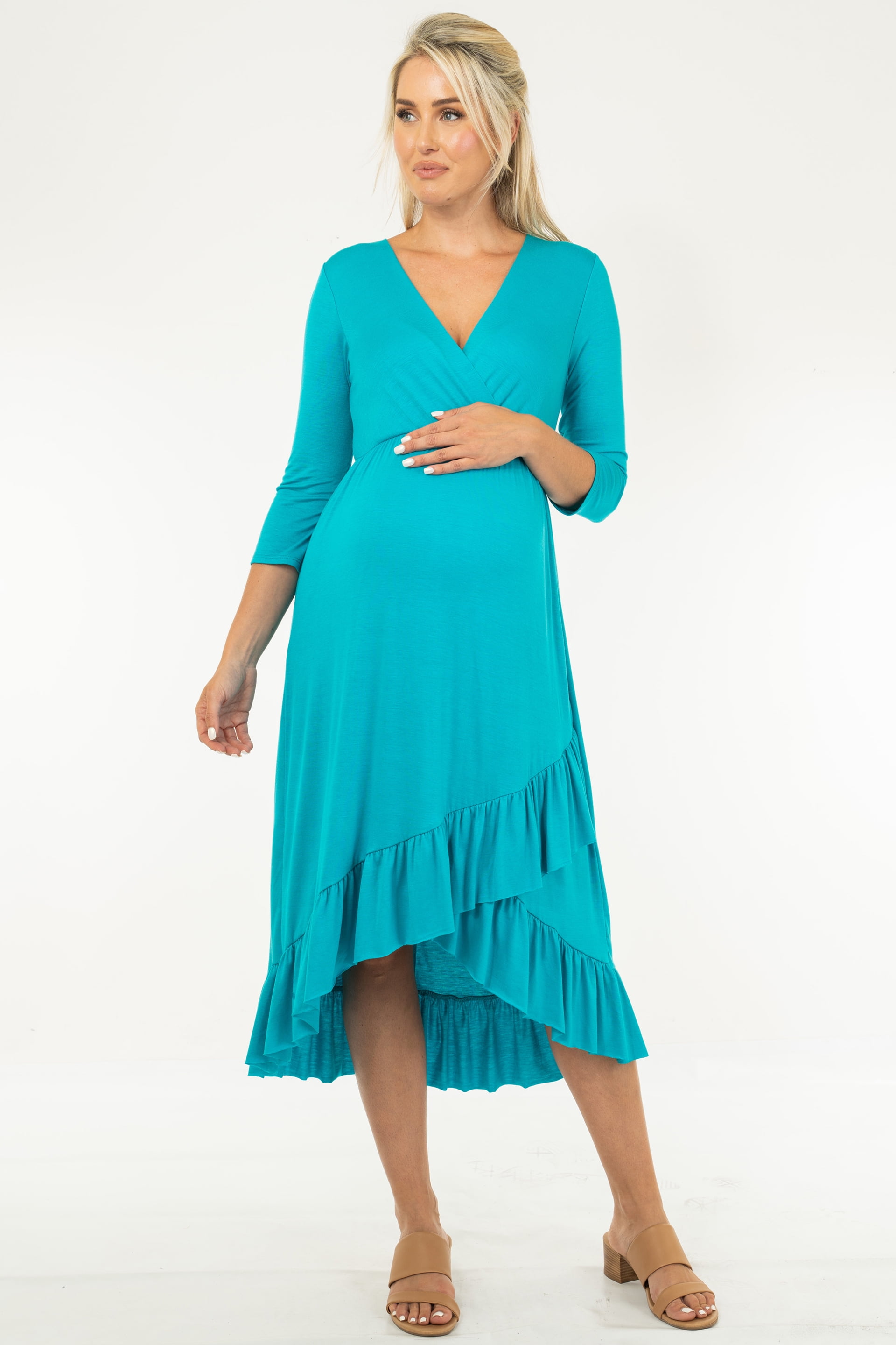 Leaf the Drama Maternity and Nursing Wrap Dress main image 0
