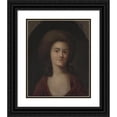 thumbnail image 1 of Mateusz Tokarski 15x18 Black Ornate Wood Framed Double Matted Museum Art Print Titled - Portrait of Maria Wy Kywekska Noemon Temon (1794), 1 of 5