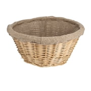 Matfer Bourgeat Banneton Linen-Lined Proofing Wicker Basket, Round, 10 5/8